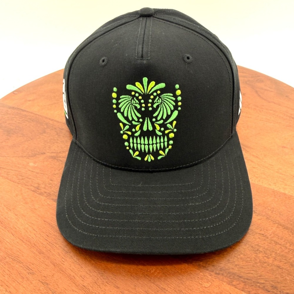 Adidas FIFA World Cup 2026 Mexico Hat Unisex Black Sugar Skull Snapback OSFM